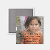 Matthew 5:3 magnet (Vorderseite/Rückseite)