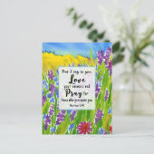 Matthew 5:44 Ich sage dir Liebe deine Feind-Bibel Postkarte (Stehend Vorderseite)