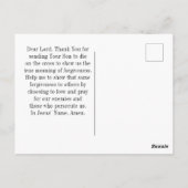 Matthew 5:44 Ich sage dir Liebe deine Feind-Bibel Postkarte (Rückseite)