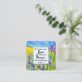 Matthew 5:44 Ich sage dir Liebe deine Feind-Bibel Quadratische Visitenkarte (Stehend Vorderseite)