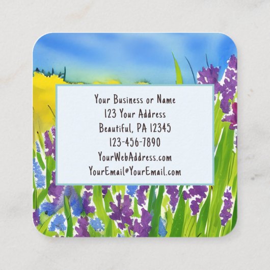 Matthew 5:44 Ich sage dir Liebe deine Feind-Bibel Quadratische Visitenkarte (Rückseite)