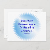 Matthew-5-4 - BLAESSED SIND DIE, DIE MÜSSEN... Postkarte (Vorne/Hinten)