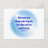 Matthew-5-4 - BLAESSED SIND DIE, DIE MÜSSEN... Postkarte (Vorderseite)