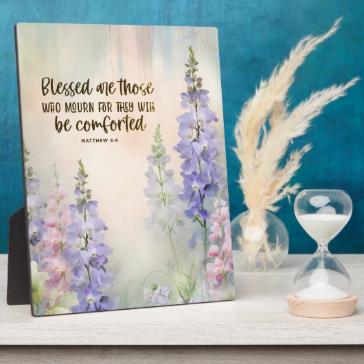 Matthew 5:4 Gesegnet sind diejenigen, die Beileid Fotoplatte (Seite)