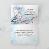 Matthew 5:4 Gesegnet sind diejenigen, die Beileid  Karte (Innenseite)