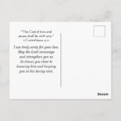 Matthew 5:4 Gesegnet sind diejenigen, die Beileid Postkarte (Rückseite)