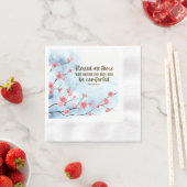 Matthew 5:4 Gesegnet sind diejenigen, die die Trau Serviette (Beispiel)