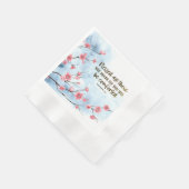 Matthew 5:4 Gesegnet sind diejenigen, die die Trau Serviette (Ecke)