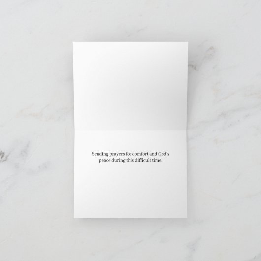 Matthew 5:4 Hydrangea Sympathy Card Karte (Innenseite)