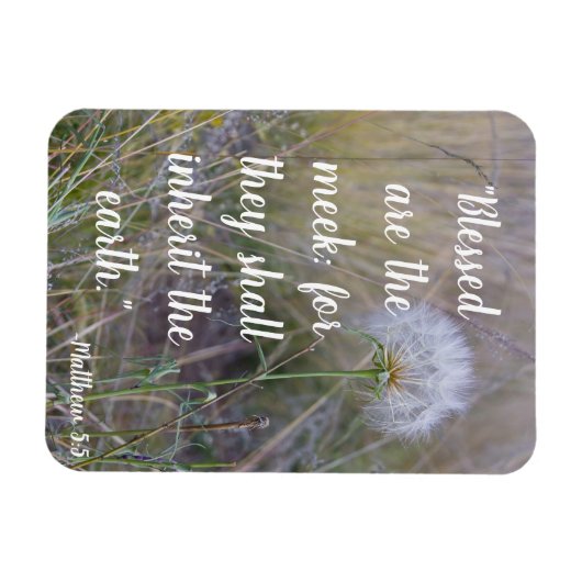 Matthew 5:5-Magnet Magnet (Horizontal)