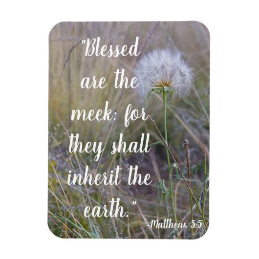 Matthew 5:5-Magnet Magnet (Vertikal)