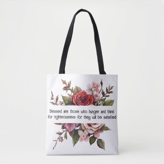 Matthew 5:6 Tote Bag Tasche (Vorderseite)