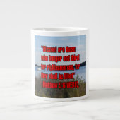 Matthew 5:6 WEBU-Tasse Jumbo-Tasse (Vorderseite)