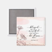 Matthew 5:7 Gesegnet sind die barmherzige Bibelver Magnet (Vorderseite/Rückseite)