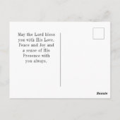 Matthew 5:7 Gesegnet sind die barmherzige Bibelver Postkarte (Rückseite)