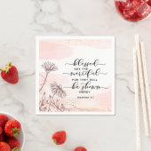 Matthew 5:7 Gesegnet sind die barmherzige Bibelver Serviette (Beispiel)