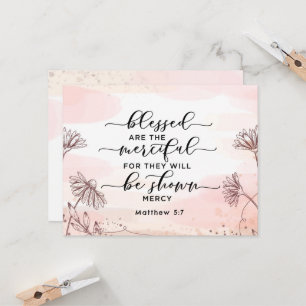 Matthew 5:7 Gesegnet sind die barmherzige Flachkar