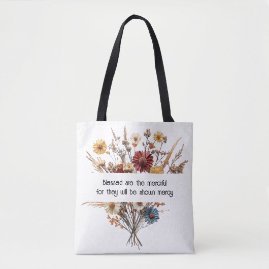 Matthew 5:7 Tote Bag Tasche (Vorderseite)