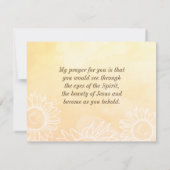 Matthew 5:8 Gesegnet sind reine Heart Bible Flat Karte (Rückseite)