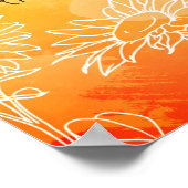 Matthew 5:8 Gesegnet sind reine in Heart Bible Ver Poster (Ecke)