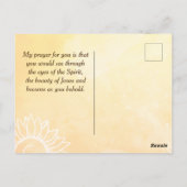 Matthew 5:8 Gesegnet sind reine in Heart Bible Ver Postkarte (Rückseite)