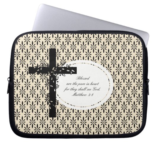 Matthew 5:8 Notebook- oder Netbook Carrier Sleeve (Vorderseite)