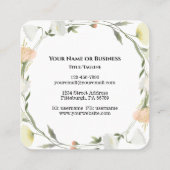 Matthew 5:8 Selig ist die Reine in der Herzbibel Quadratische Visitenkarte (Rückseite)