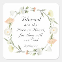 Matthew 5:8 Selig ist die Reine in der Herzbibel