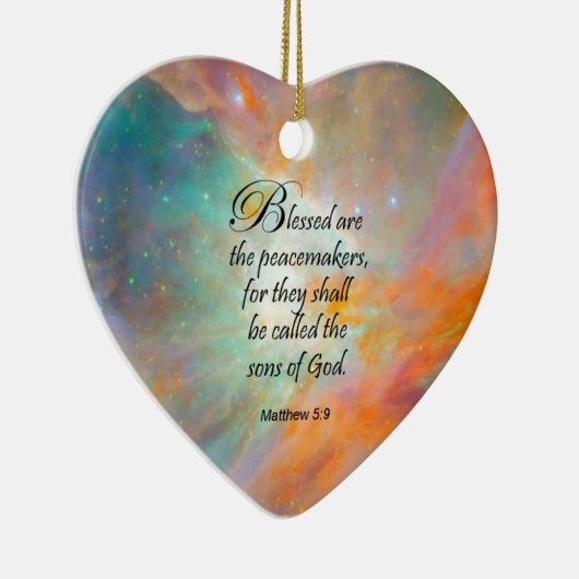 Matthew-5:9 Keramikornament (Rechts)