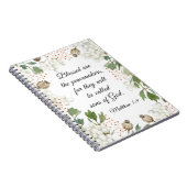 Matthew 5 9 Seligen sind die Friedensstifter Beati Notizblock (Rechte Seite)