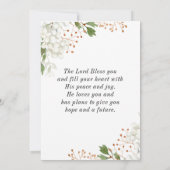 Matthew 5 9 Seligen sind die Friedensstifter-Bibel Mitteilungskarte (Rückseite)