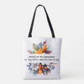 Matthew 5:9 Tote Bag Tasche (Rückseite)