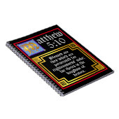 Matthew 5 Blue Golden Illuminated Letter Christlic Notizblock (Rechte Seite)