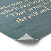 Matthew 5 Scripture Poster Print (Ecke)