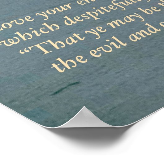 Matthew 5 Scripture Poster Print (Ecke)