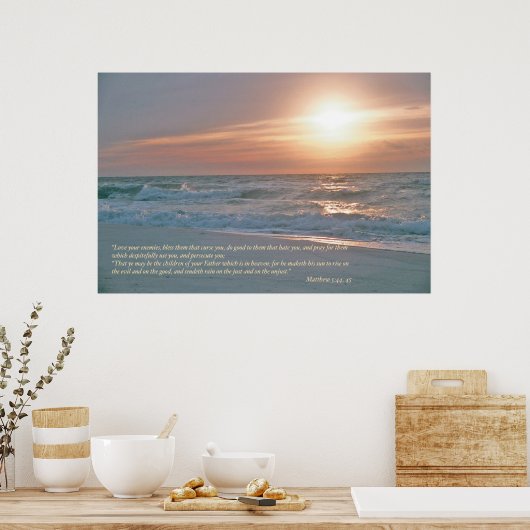 Matthew 5 Scripture Poster Print (Küche)