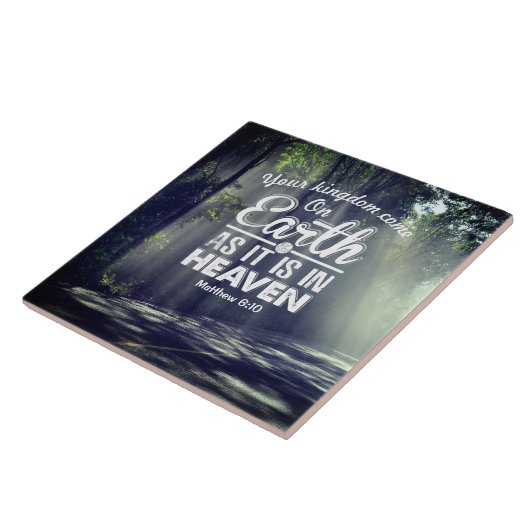 Matthew 6:10 Auf Erden wie im Himmel Fliese (Seite)