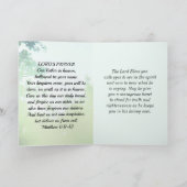 Matthew 6:10 Auf Erden wie im Himmel Karte (Innenseite)