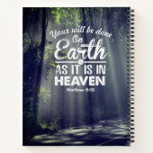 Matthew 6:10 Auf Erden wie im Himmel Notizblock (Rückseite)