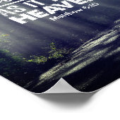 Matthew 6:10 Auf Erden wie im Himmel Poster (Ecke)