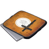 Matthew 6:10 Notebook- oder Netbook Carrier Sleeve (Vorne Knopf)