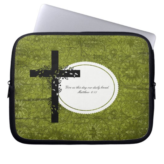 Matthew 6:11 Notebook- oder Netbook Carrier Sleeve (Vorderseite)