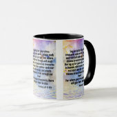 Matthew 6:19-21 KJV Bible Scripture Pic Two-Tone Tasse (VorderseiteRechts)