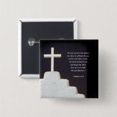 MATTHEW-6:24 Bibel-Vers Button (Vorne & Hinten)