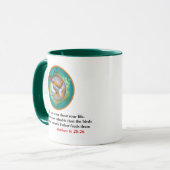 Matthew 6:25 Sorgen Sie sich nicht um Ihre Lebenss Tasse (Vorderseite Links)