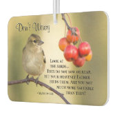 Matthew 6:26 Bibelverse, keine Sorge Autolufterfrischer (Links)