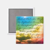 Matthew 6:26 magnet (Vorderseite/Rückseite)