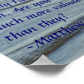 Matthew 6:26 Poster (Ecke)