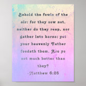 Matthew 6:26 Scripture Poster (Vorne)