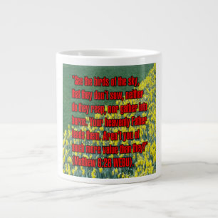 Matthew 6:26 WEBU-Tasse Jumbo-Tasse